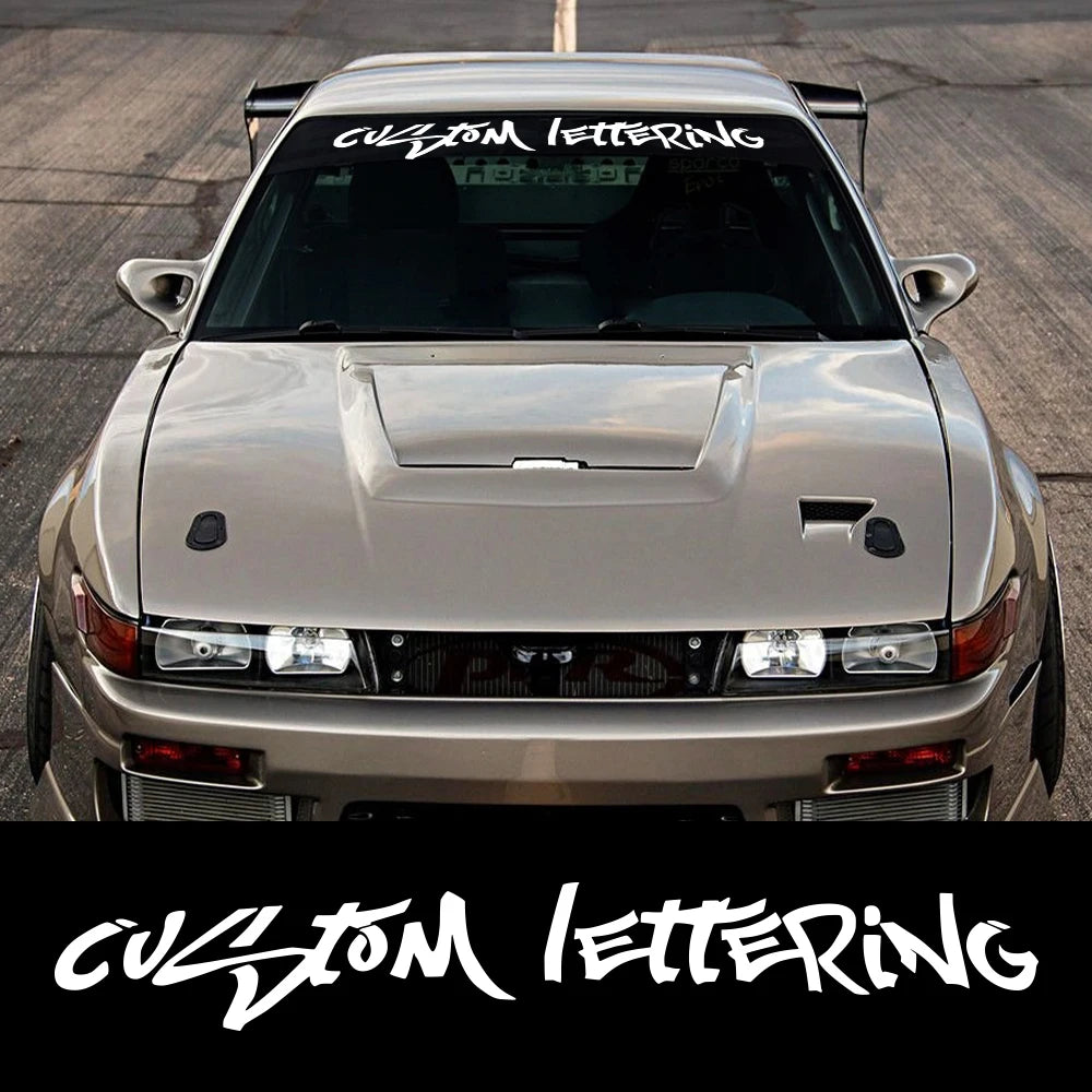 Personalized Lettering Windshield Decal™