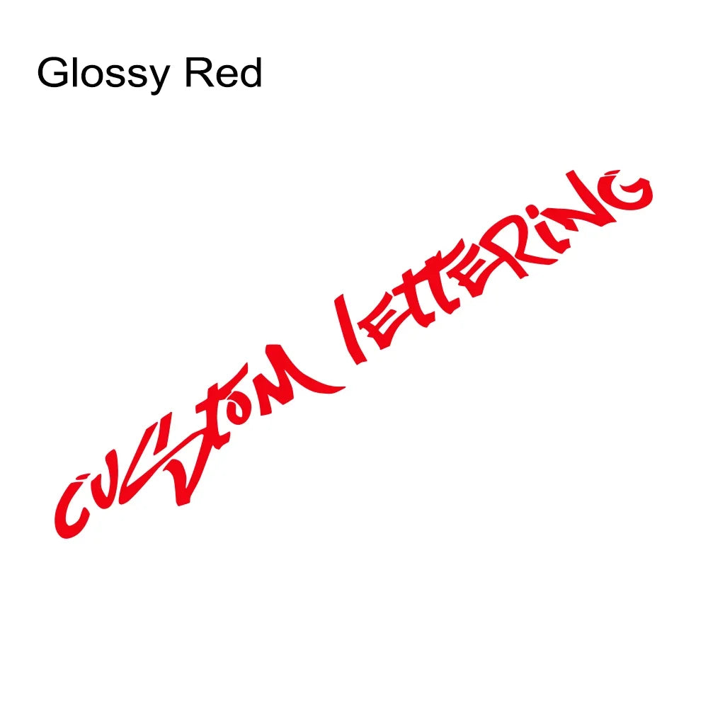 Personalized Lettering Windshield Decal™