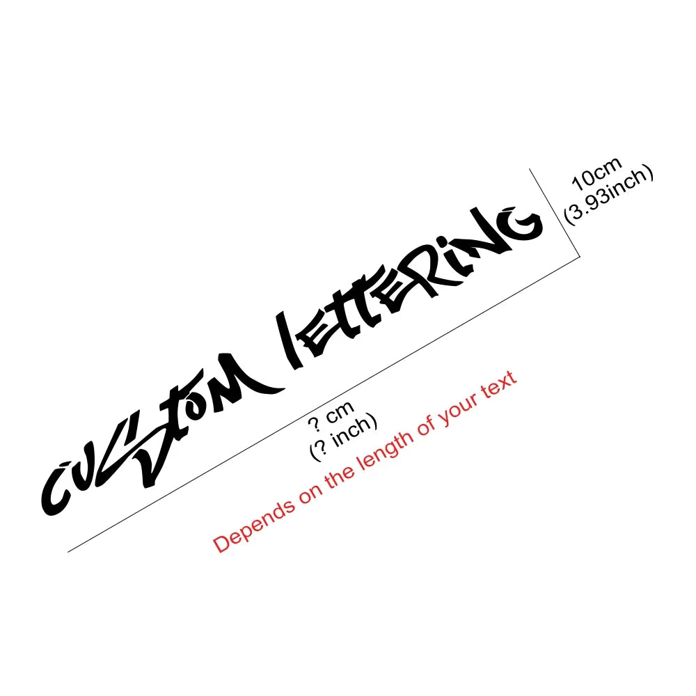 Personalized Lettering Windshield Decal™